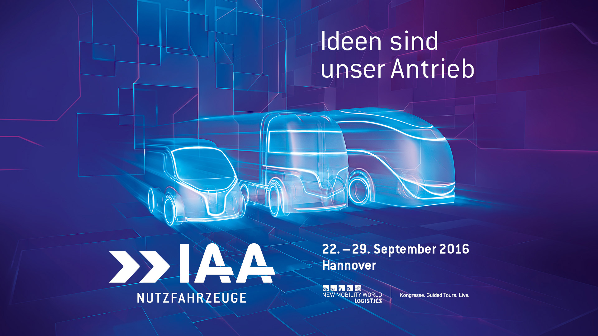 Messebanner IAA 2016 Hannover deutsch