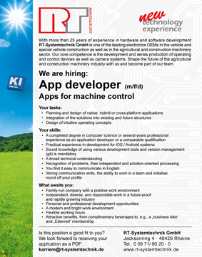 job offer app developer