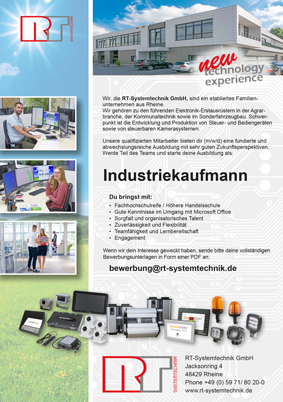 Anzeige Azubi Industriekaufmann