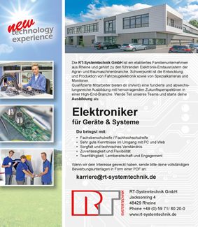 Anzeige Azubi Elektroniker