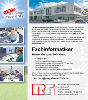 Anzeige Azubi-Fachinformatiker
