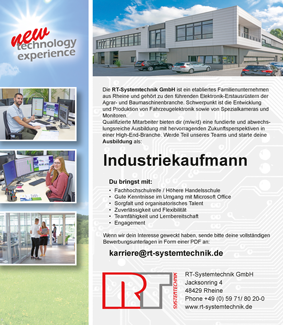 Anzeige Azubi-Industriekaufmann
